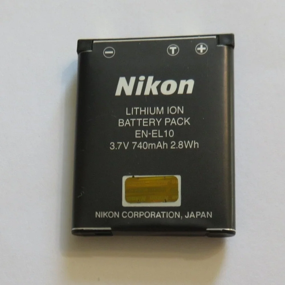 Nikon EN-EL10 Lithium Ion Battery Pack 3.7V 740mAh 2.8Wh for Coolpix Cameras